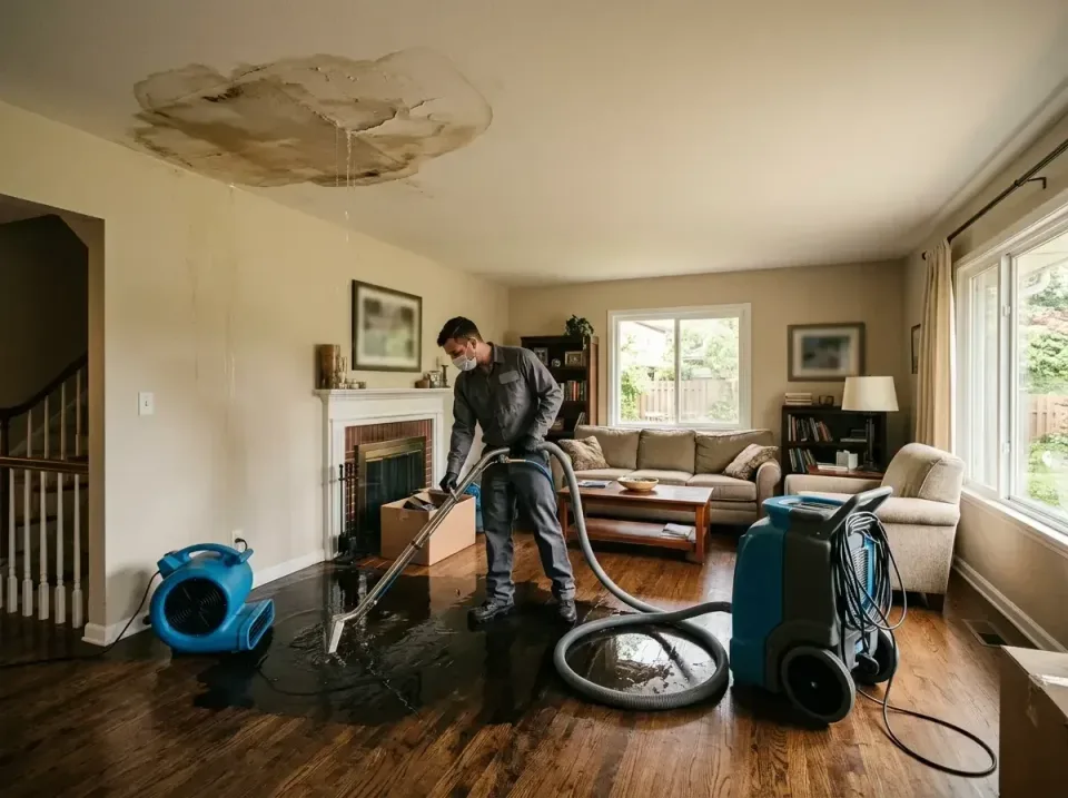 attic-pipe-burst-ceiling-drip-008 — frequently asked questions, Water Damage Restoration & Carpet Care in Pikesville, MD
